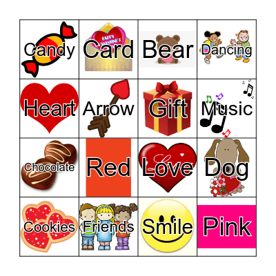 F9 Valentine's Day Bingo Card