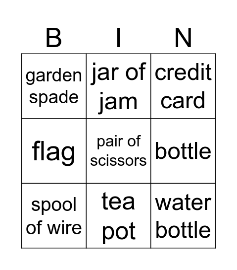 Infinitecraft Bingo Card