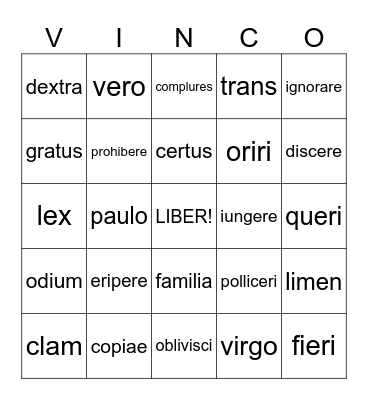 St. 38 nuptiae Bingo Card