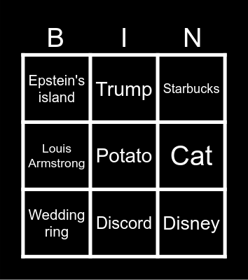 Infinite craft Bingo Card