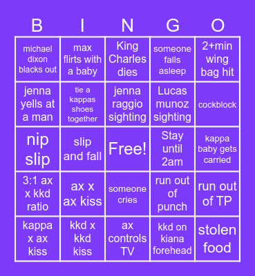 INITIATION 2024 Bingo Card