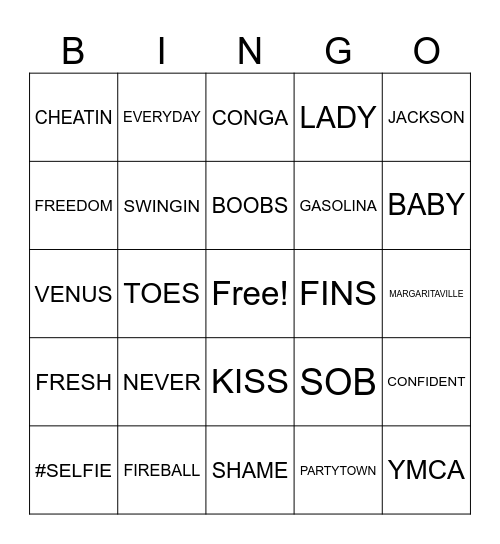 4- RANDOM COVER ALL Bingo Card