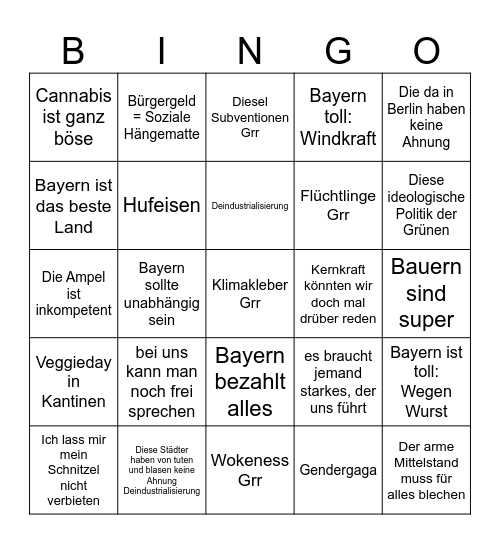 Söder Bingo Card