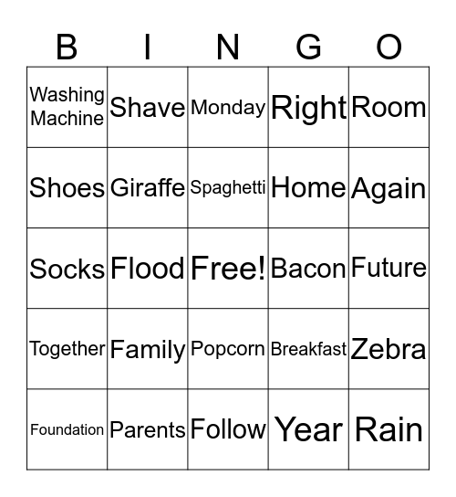 ASL Bingo Card