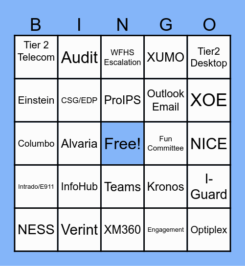 WFHS Tier1-A1 Game#3 Bingo Card