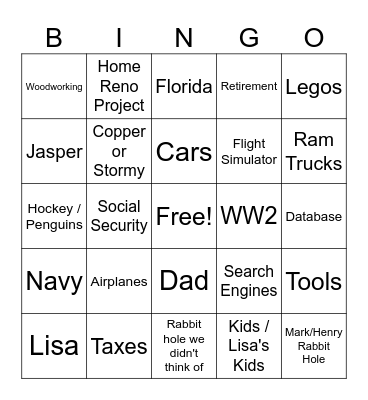 Mark Bingo Card