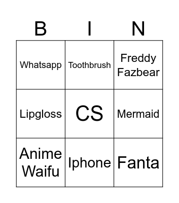 Aur aur aur aur Bingo Card