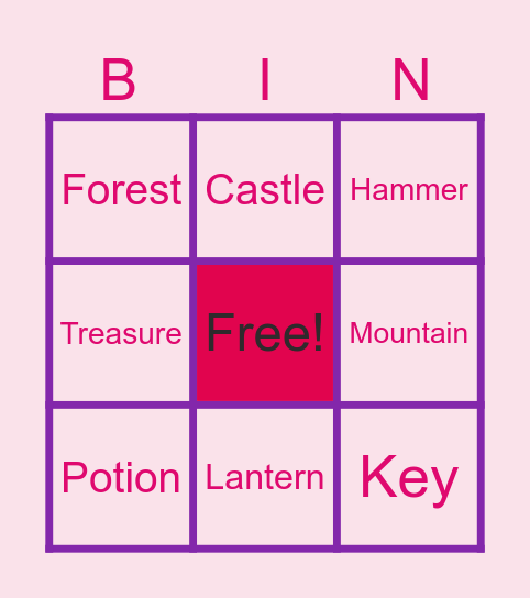 Infinite Craft Bingo Card