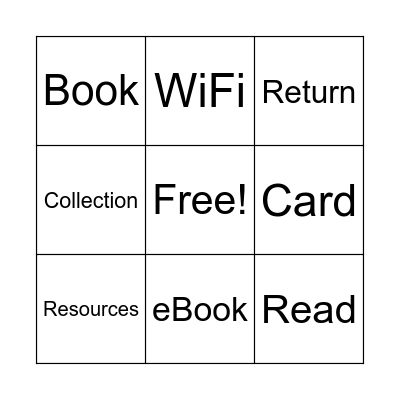 Visiting Albert Park Library Bingo Card