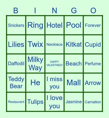 MARCUS' BINGO Card