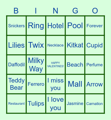 MARCUS' BINGO Card