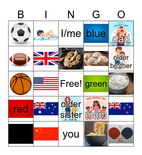 Review Bingo Card