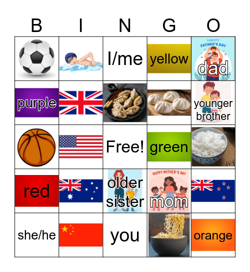 Review Bingo Card