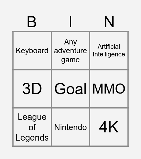 Infinite Craft Bingo Card