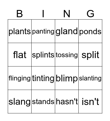 Concepts 1-25 Bingo Card