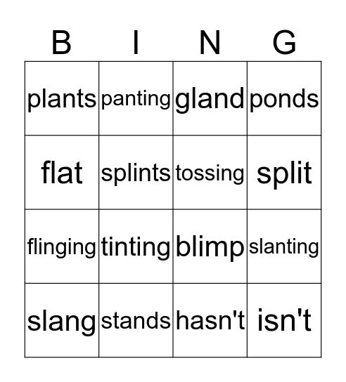 Concepts 1-25 Bingo Card