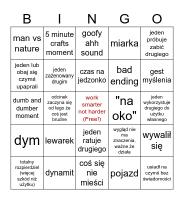 Pat & Mat Bingo Card