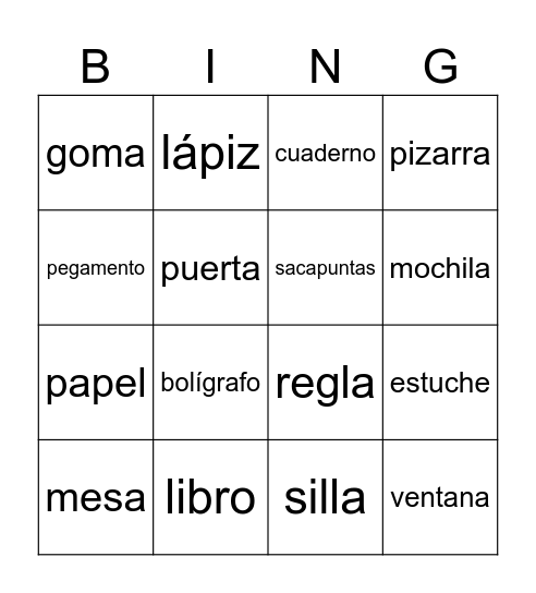 Objetos de clase Bingo Card