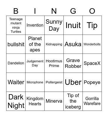 Infinite Craft Bingo Card