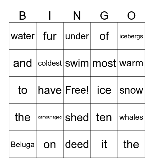 Week 26.1 Bingo Card