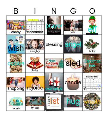 ASL Xmas Sight Bingo Card