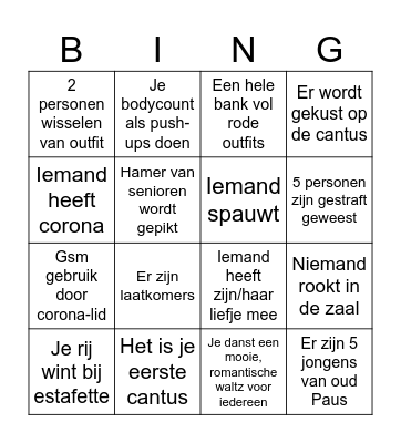 Valentines Bingo Card