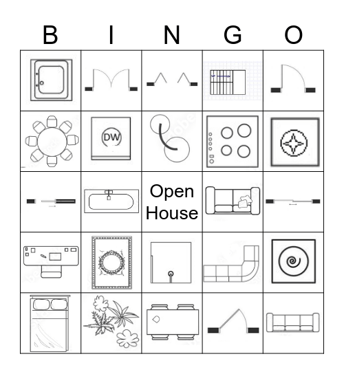 Floor Plan Bingo Card