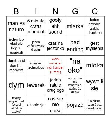 Pat & Mat Bingo Card