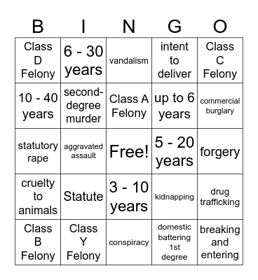 COMPETENCY Bingo Card