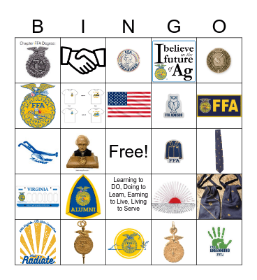 FFA Bingo Card