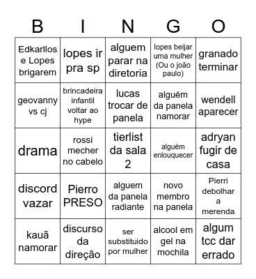 B.D.S.M 2024 Bingo Card