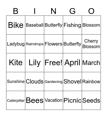 SPRING BINGO Card