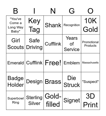 E.A. Dion BINGO! Bingo Card