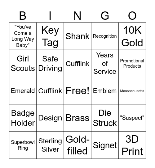 E.A. Dion BINGO! Bingo Card