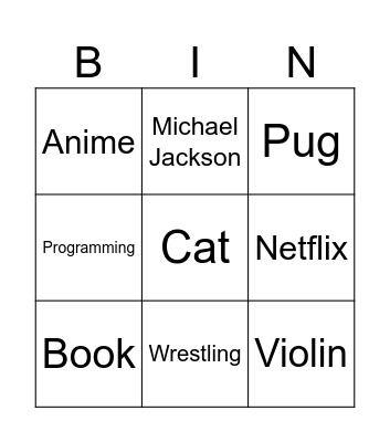 Lana - Alex - Runda 1 Bingo Card