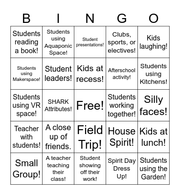 Yearbook Photo Bingo #1 Bingo Card