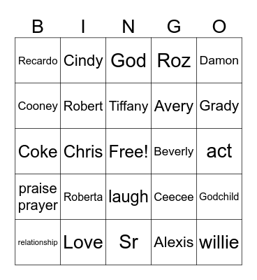 Broadwater Bingo Card