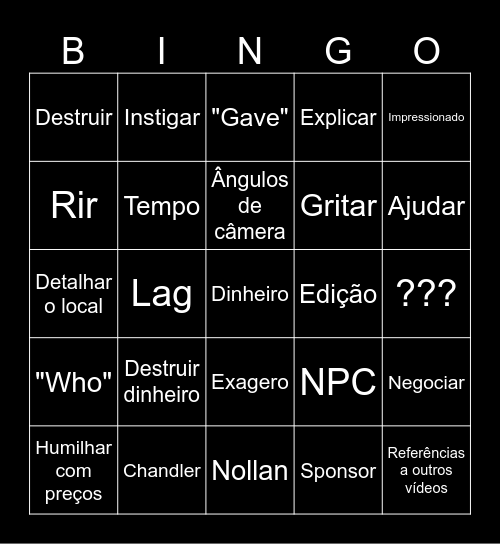 Besta Bingo Card