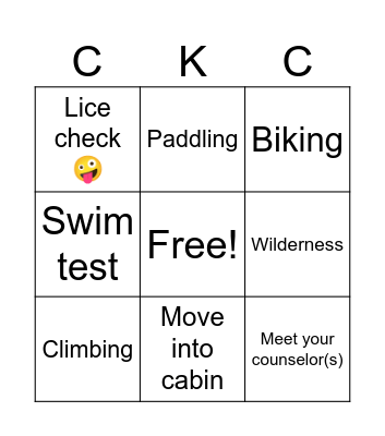 Opening Day Bingo Card