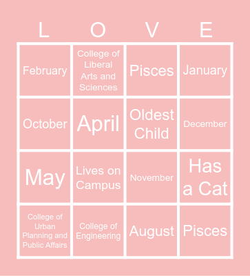 Black Love Bingo! Bingo Card