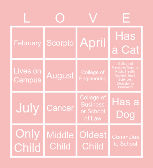 Black Love Bingo! Bingo Card