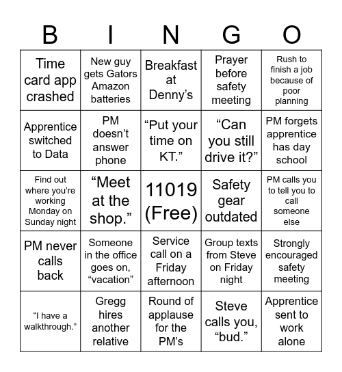 Dnesco Bingo Card