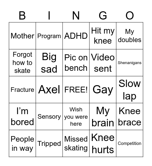 Devyn Bingo Card