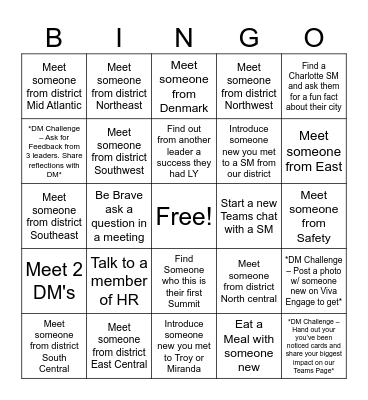 Summit 2024! Bingo Card