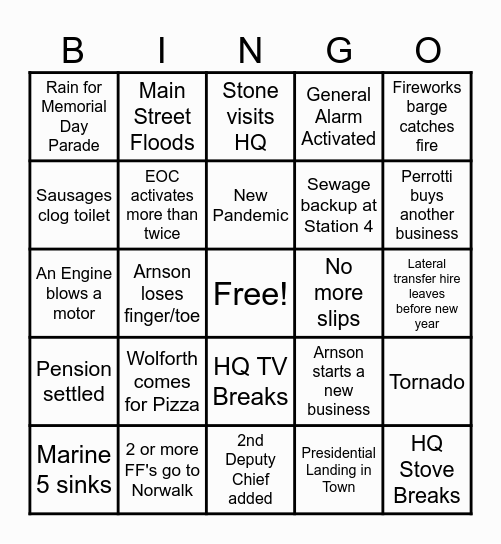 2024 WFD Bingo Card