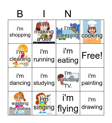 What are you doing? Bingo Card