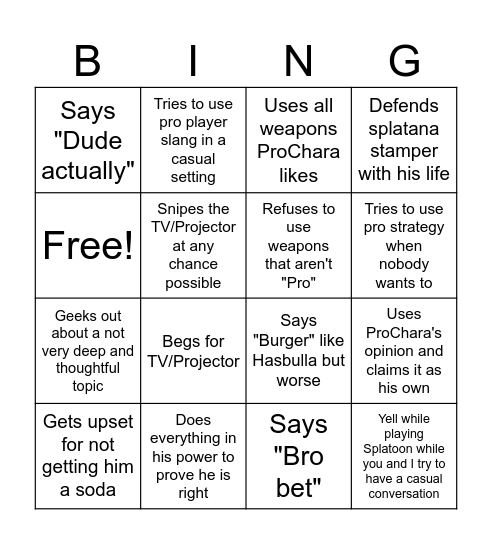 Hyrum Predictability Bingo Card