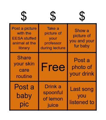 EESA Bingo Card