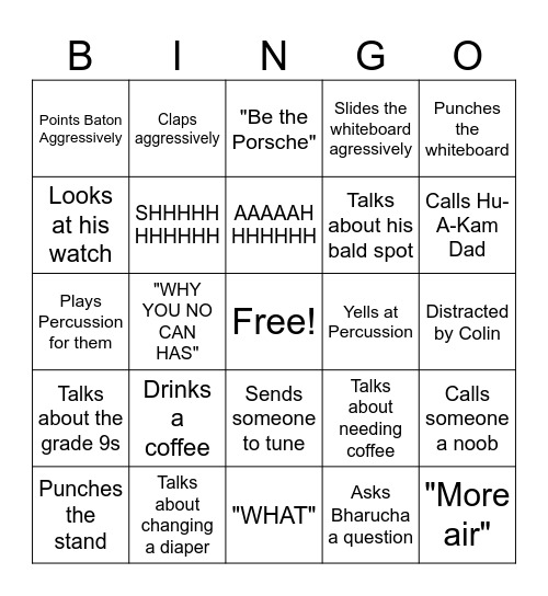 Langdale Bingo Card