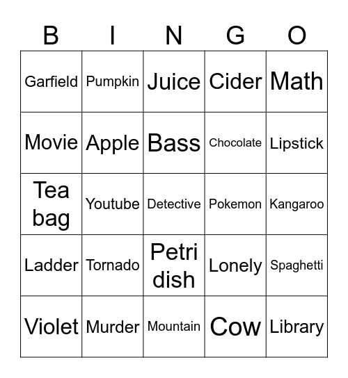 Infinite craft bingo Card